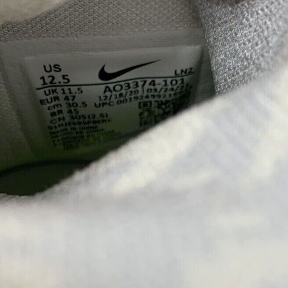 Nike Alpha Menace Elite 2 Football Cleats Flyknit Men\'s 12.5 White AO3374-101